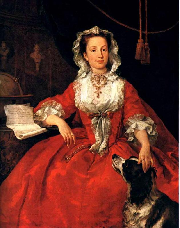 HOGARTH, William Portrait of Mary Edwards sf Sweden oil painting art